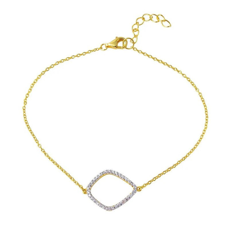 The Open Curve Oval Bracelet