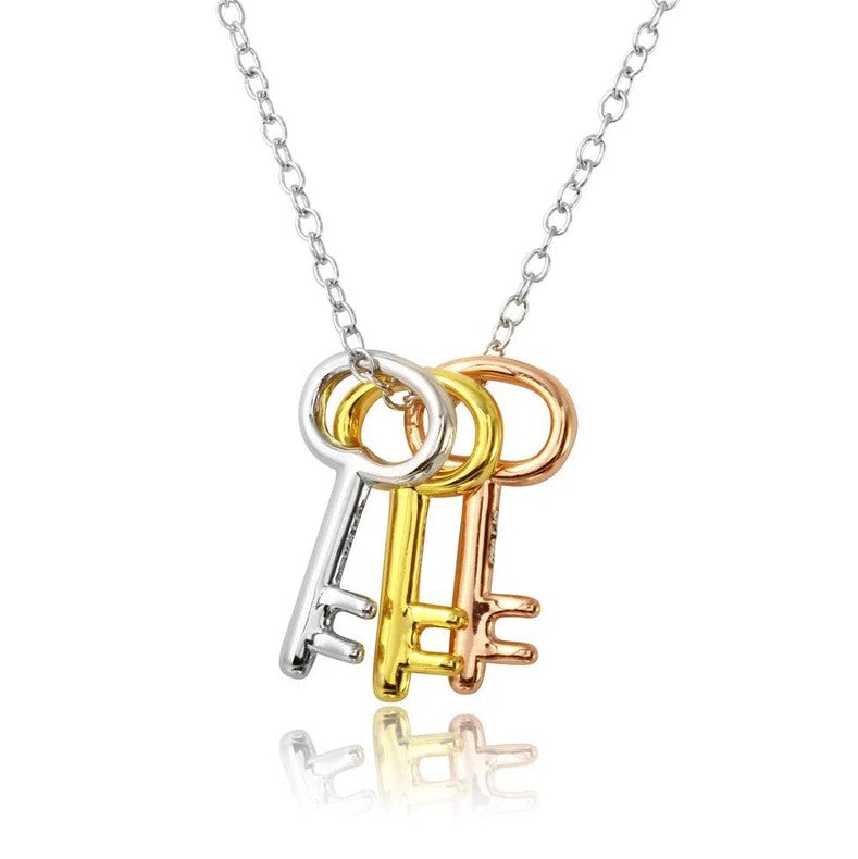 Faith, Hope, Love are Keys to Life Necklace