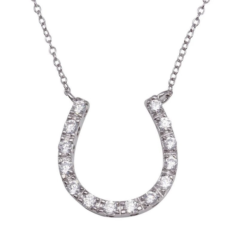 The Classic Horse Shoe Pavé Necklace