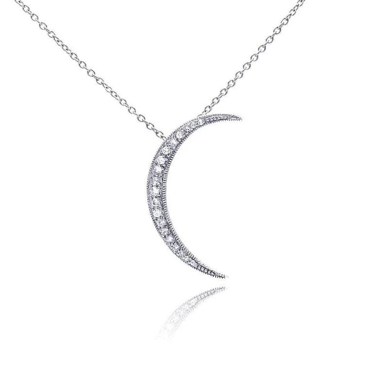 The New Moon Pavé Necklace