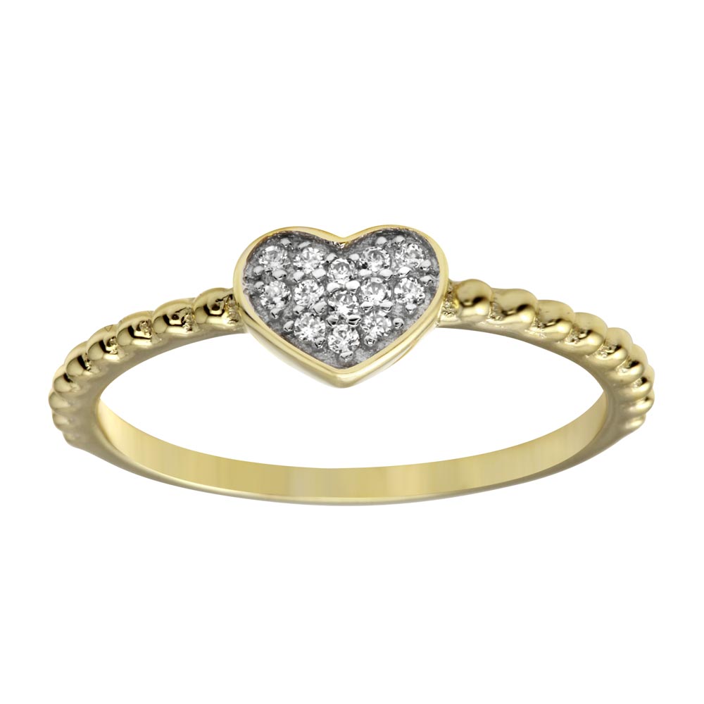The Dainty Brilliant Heart Ring