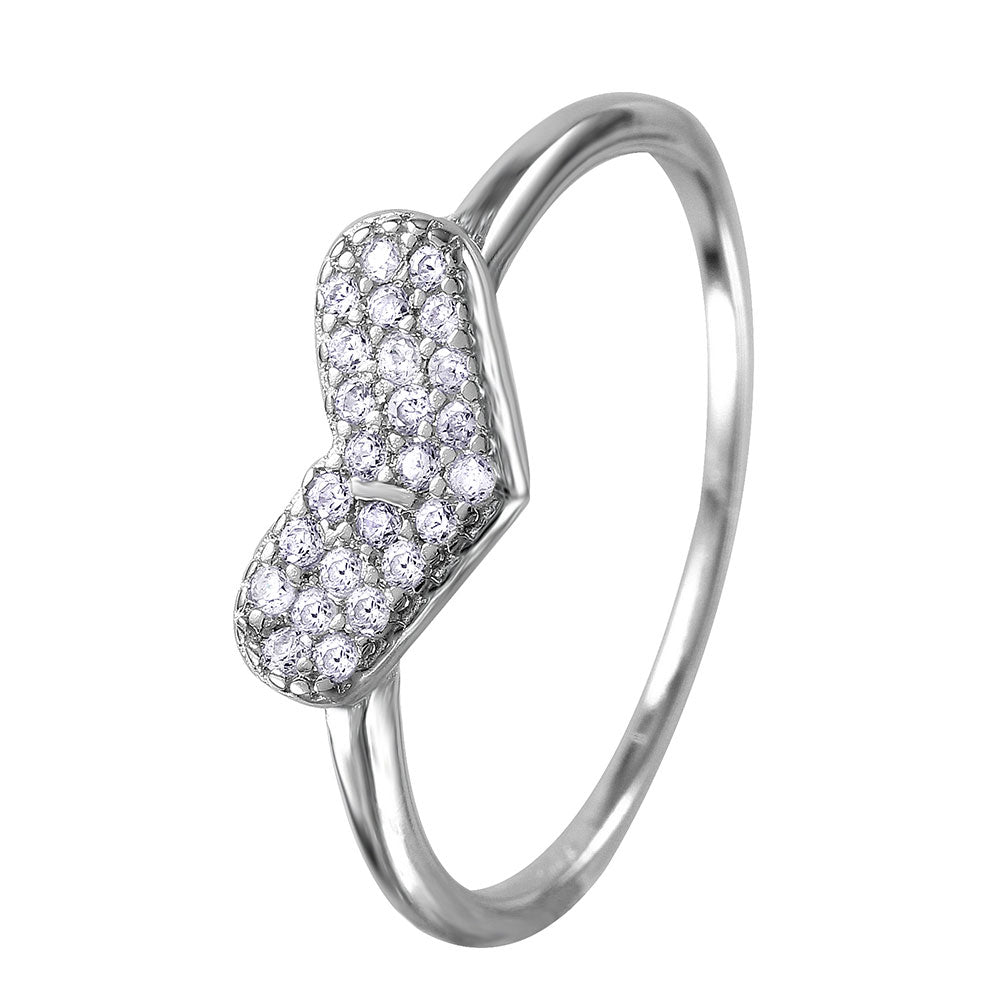 The Brilliantly Encrusted Heart Ring