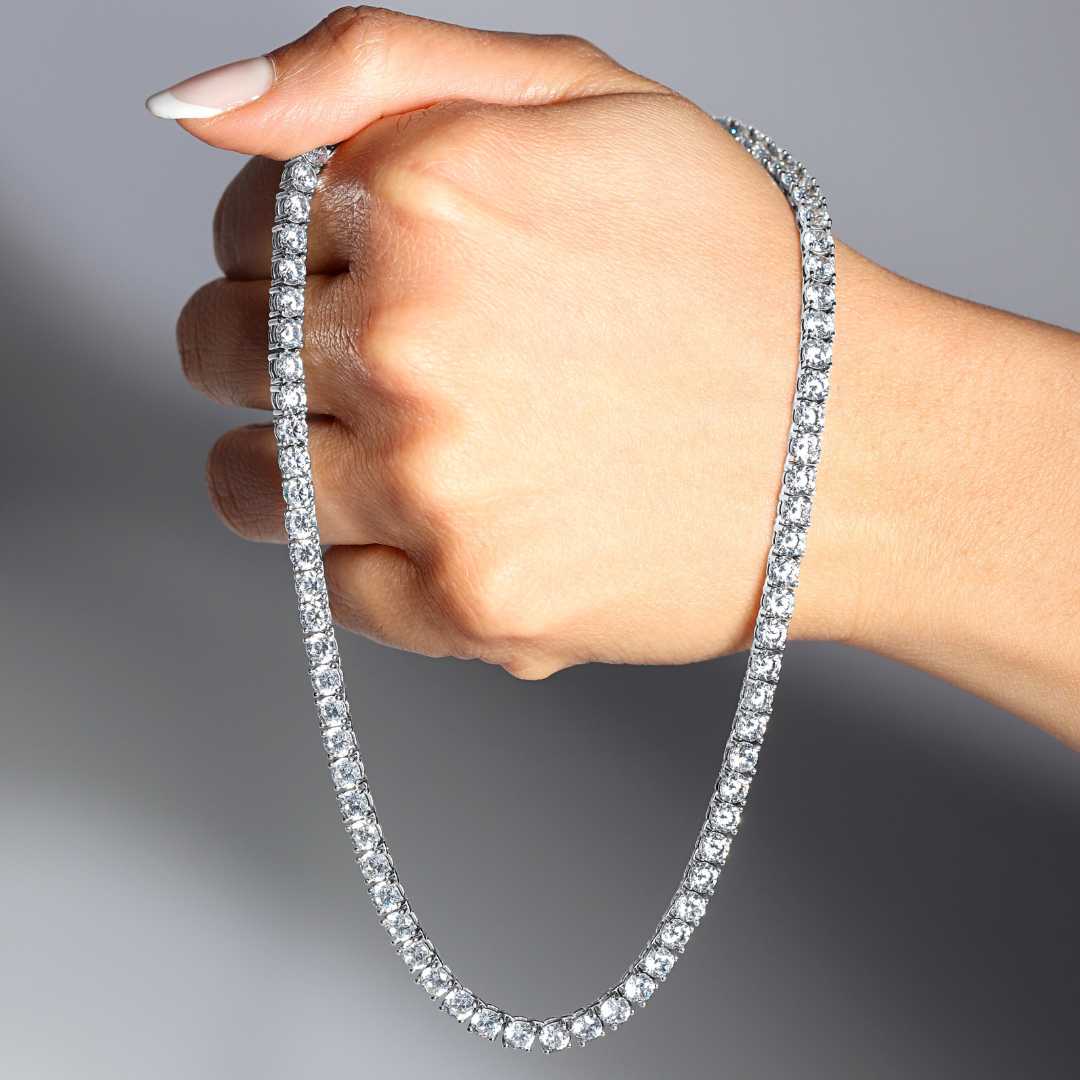 Round Tennis Necklace