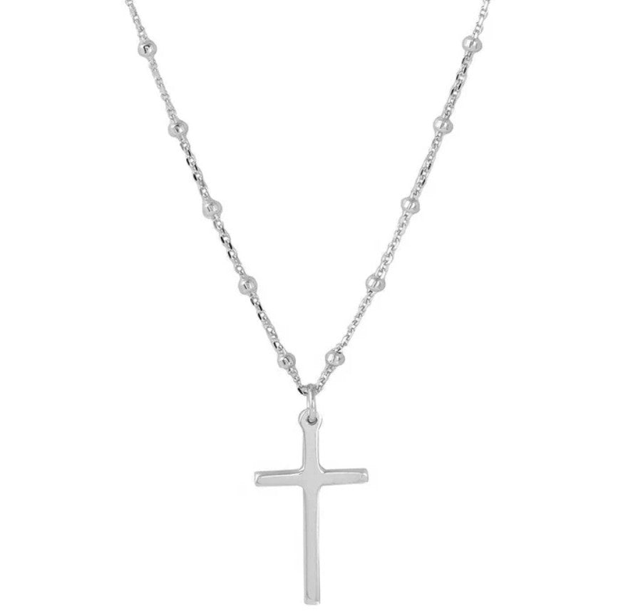 Bead & Cross Necklace