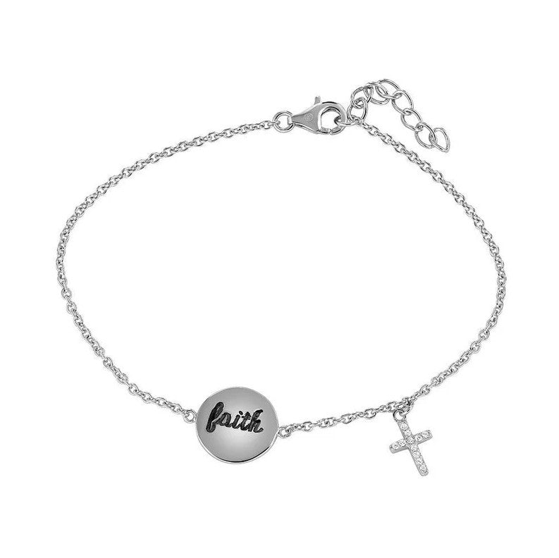 The Wish, Love or Faith Disc Bracelet