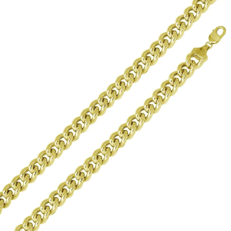 Hollow Curb Chain Necklace - 14.5mm