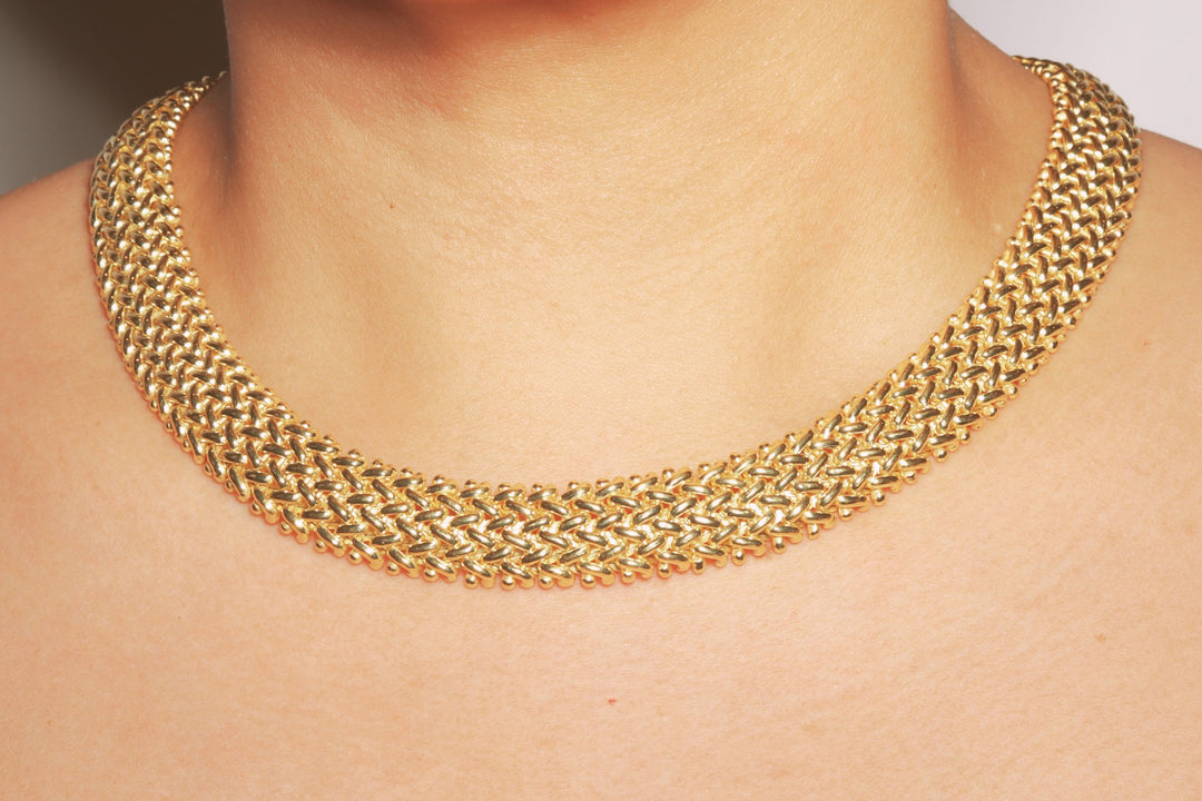 Gold Braided Necklace