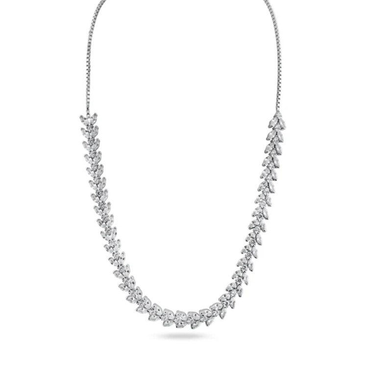 Marquise Cut Tennis Necklace