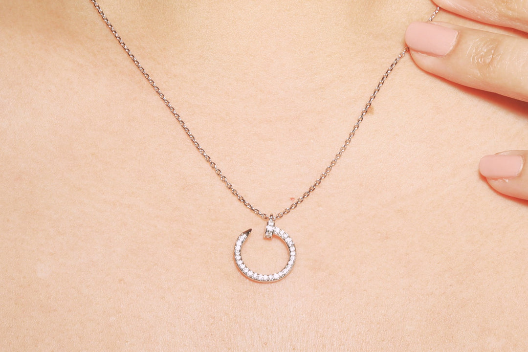 The Classic Circle Nail Necklace