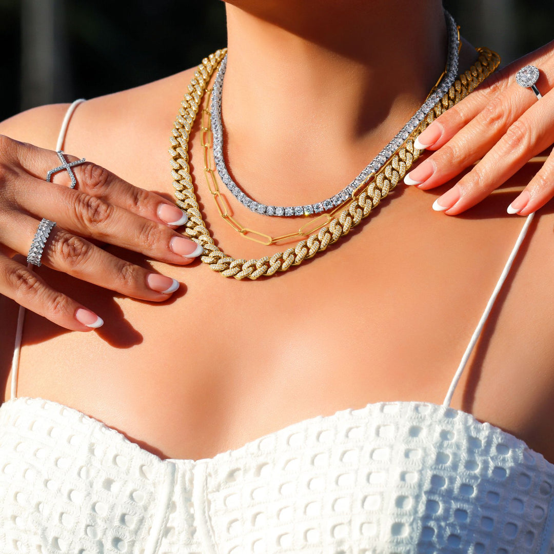 Iced Out Cuban Chain Necklace - 11.7mm