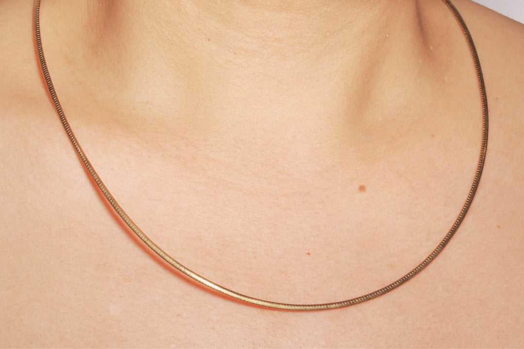 Reversible Flat Omega Necklace