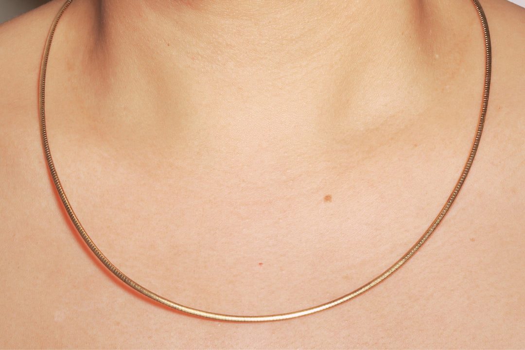 Reversible Flat Omega Necklace