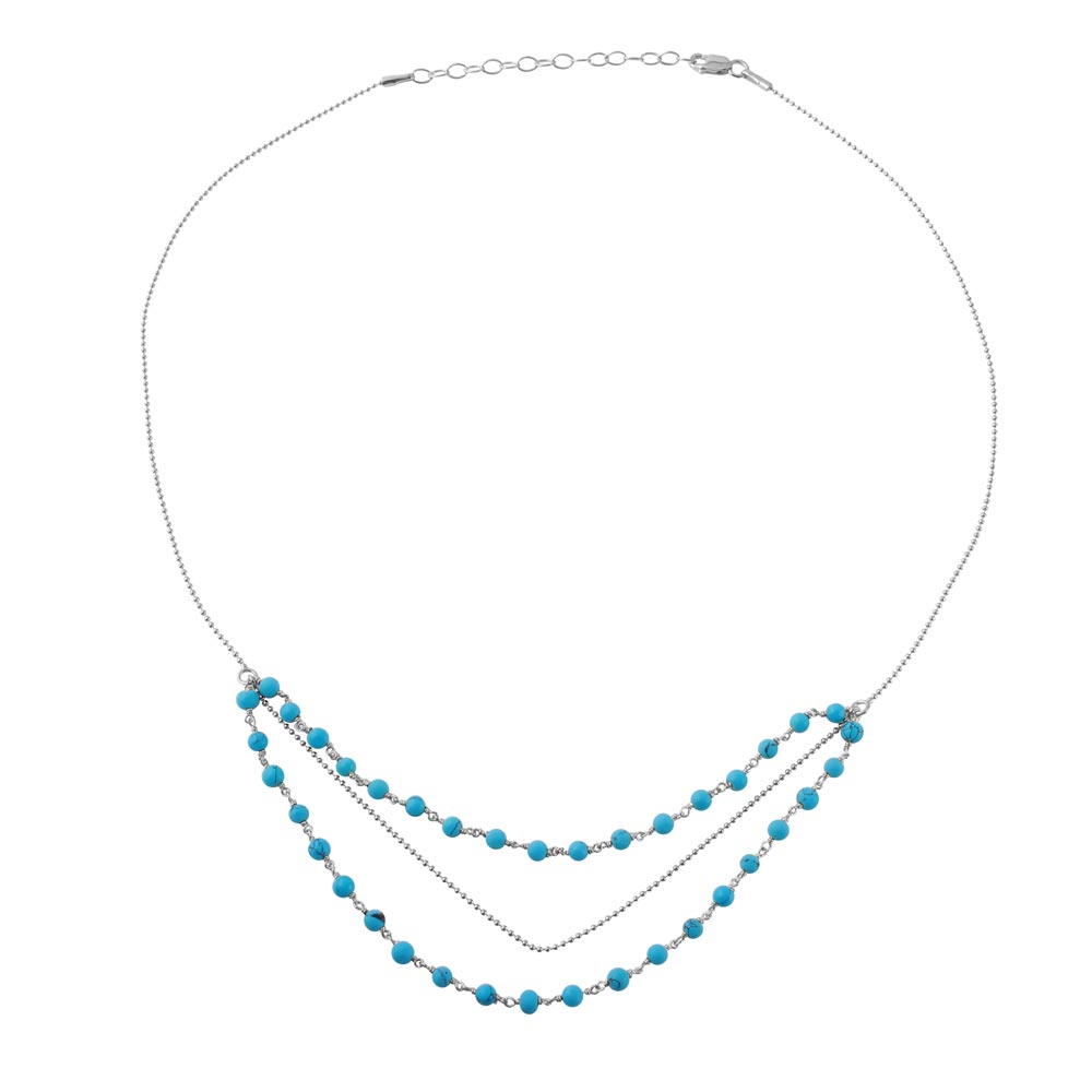 The Turquoise 3-Strand Necklace