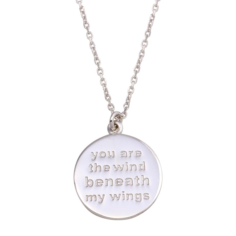 The Wind Beneath My Wings Dove Disc Necklace