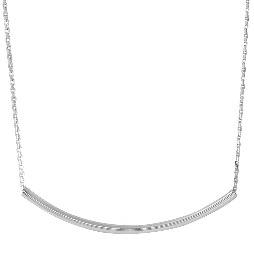 The Dainty Curve Bar Necklace