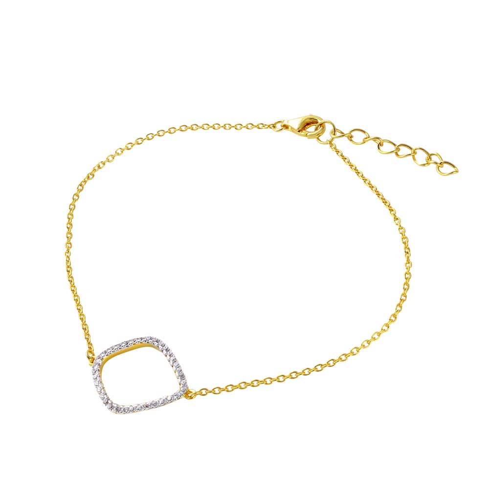 The Open Curve Oval Bracelet