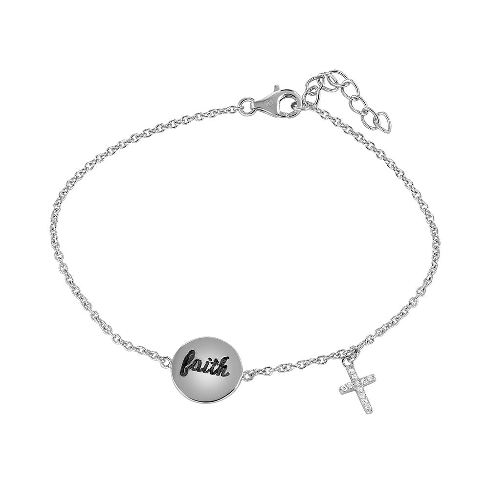 The Wish, Love or Faith Disc Bracelet