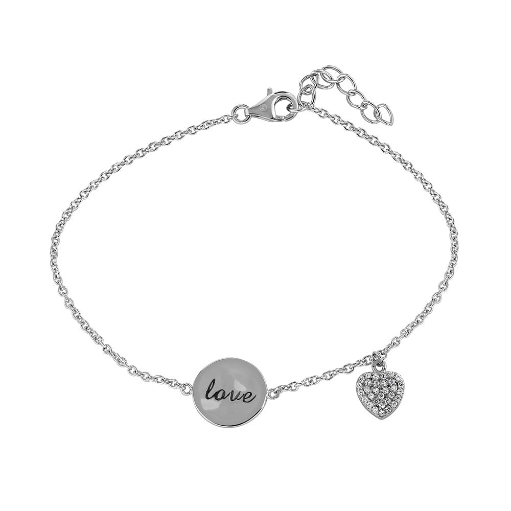 The Wish, Love or Faith Disc Bracelet