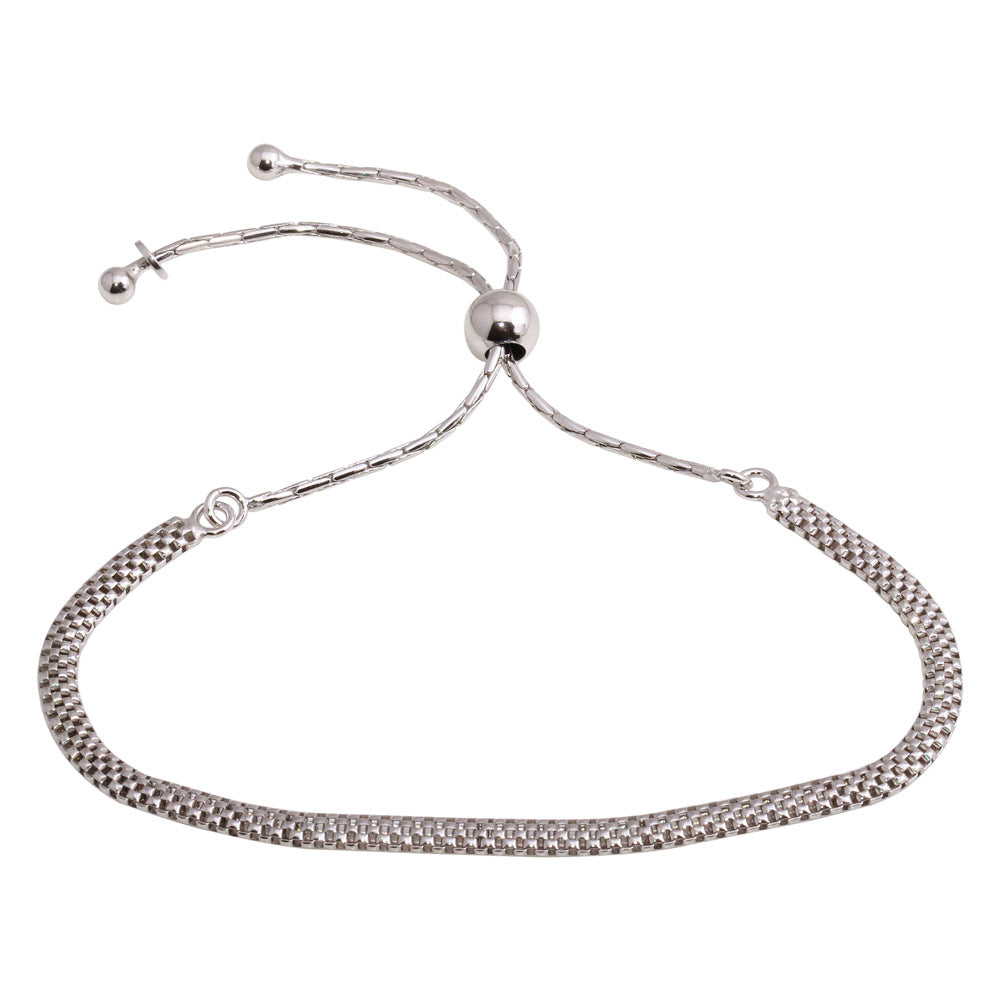 The Fine Mesh Golden Lariat Bracelet