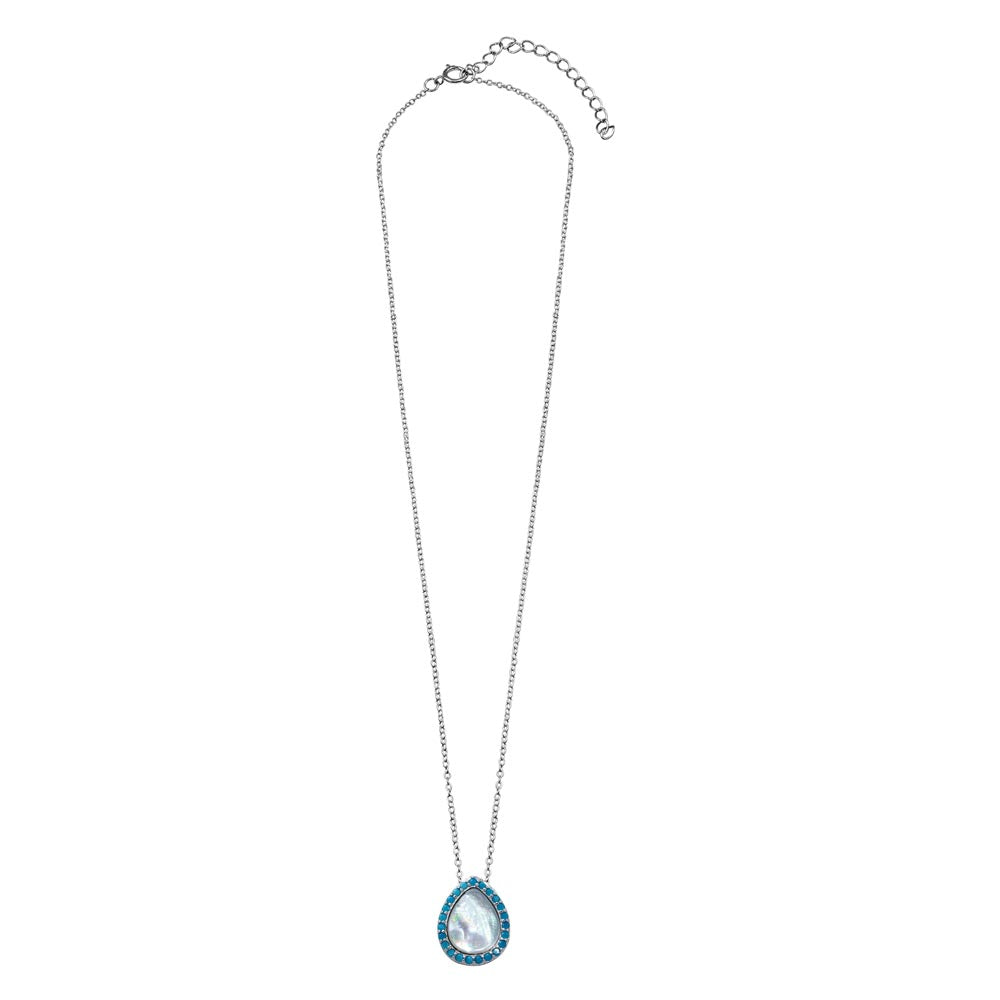The Teardrop Opal & Turquoise Pear Cut Necklace