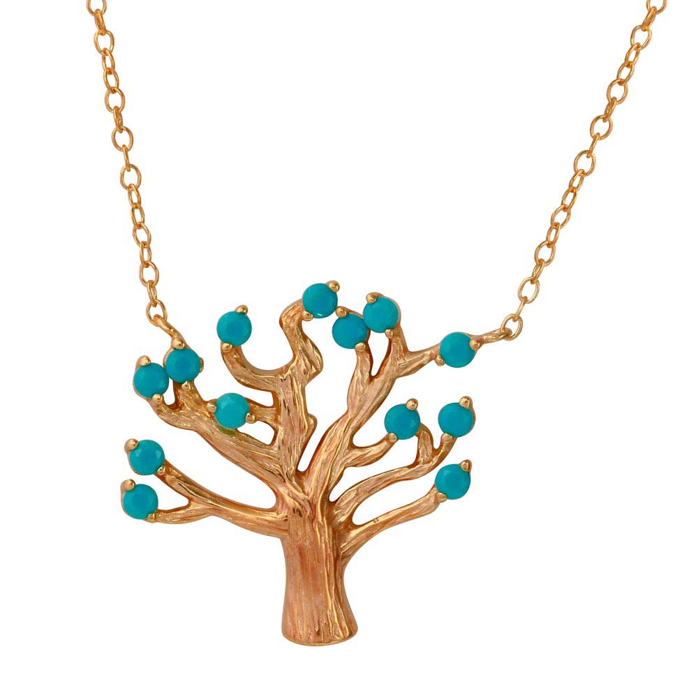The Turquoise Tree Necklace