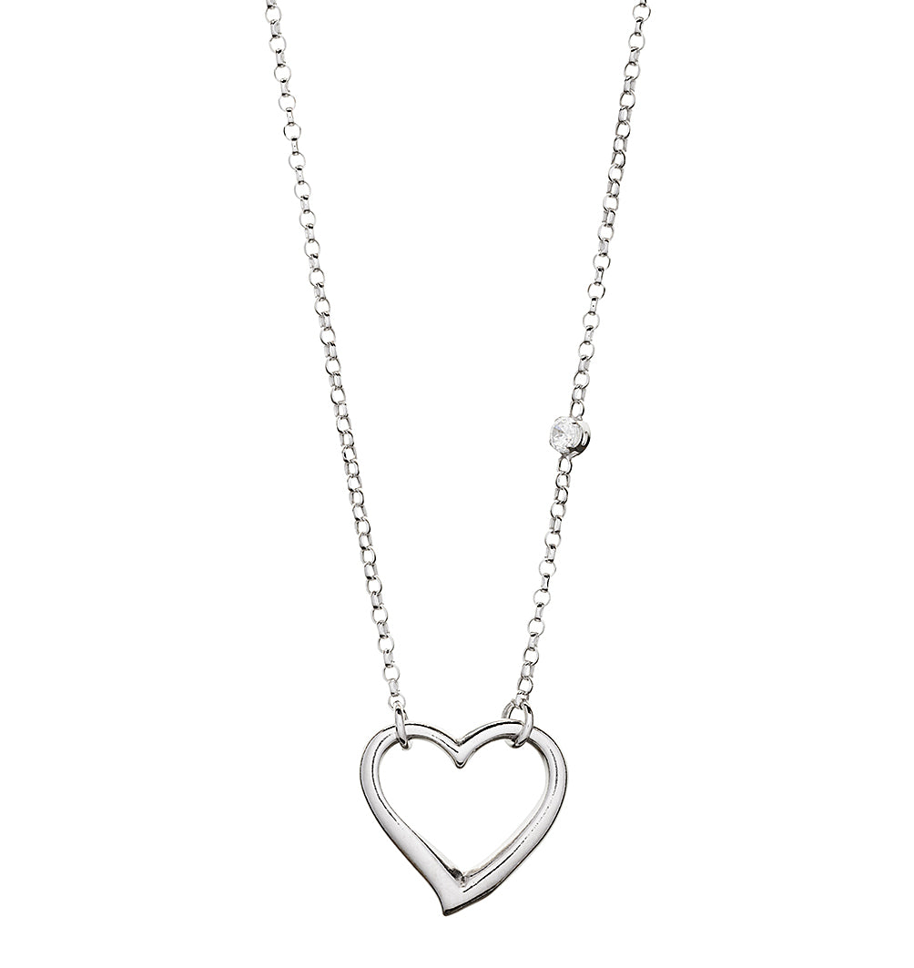 Enamored Love Charm Heart Necklace