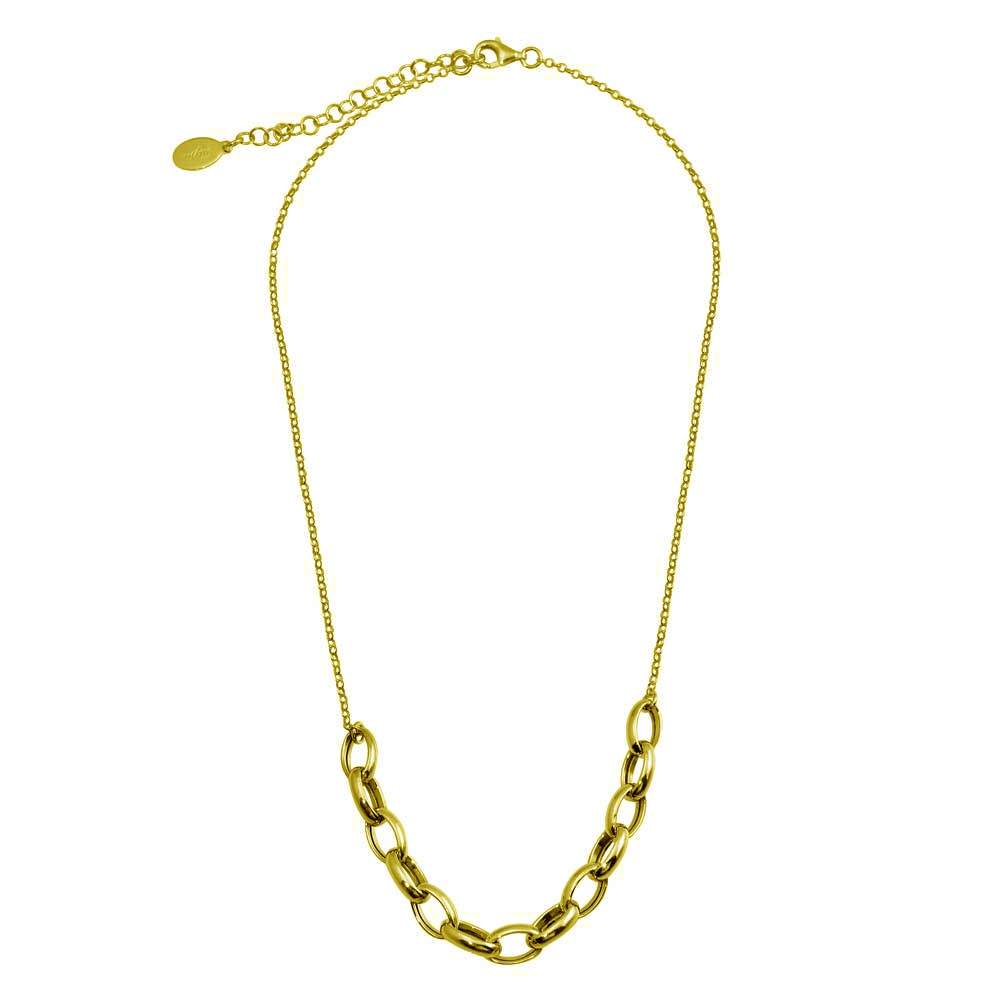 Florentine Oval Chain Link Necklace