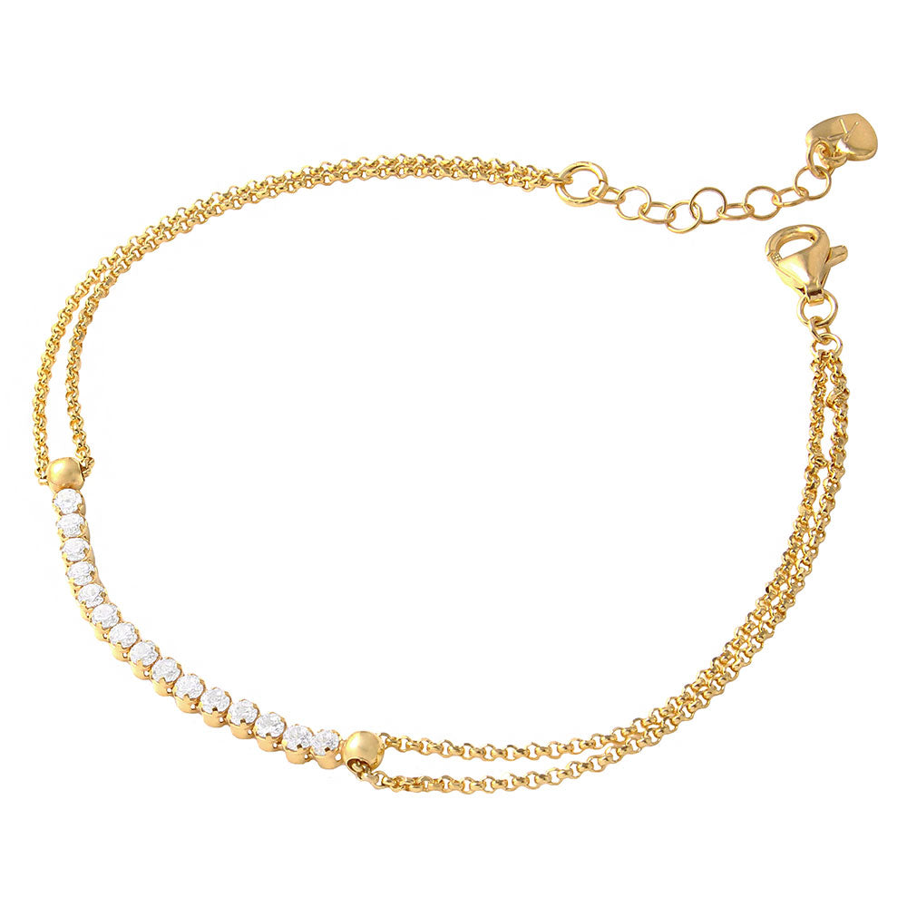 The Double Chain Tennis Bracelet