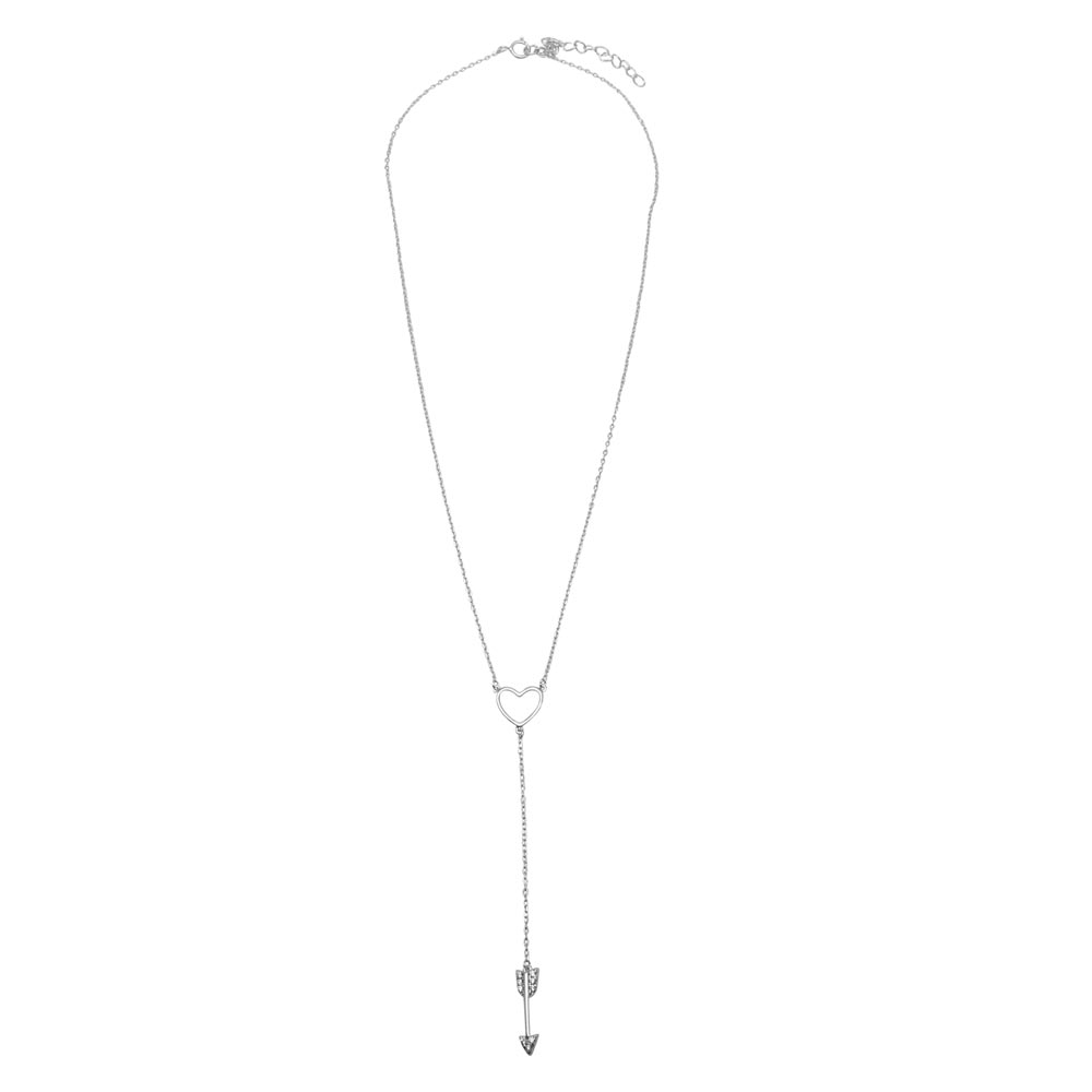 The Cupid Heart Lariat Necklace