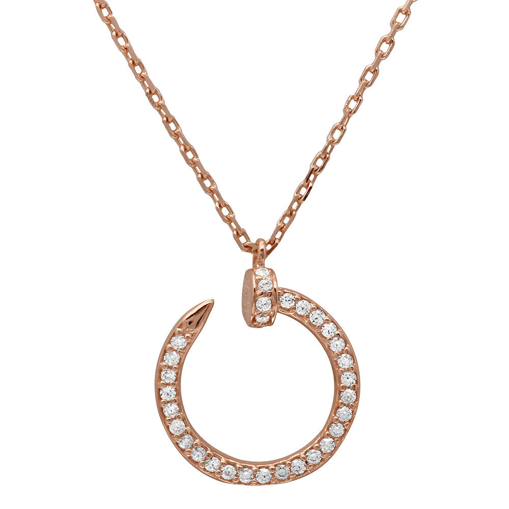 The Classic Circle Nail Necklace
